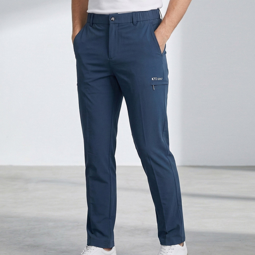 김영주골프 남성용 슬림핏 골프 팬츠 신축성 좋은 면바지 김영주5885 25,900원