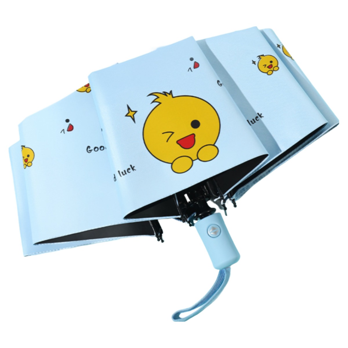 포유렐라 튼튼한 오리 암막 자동 접이식 3단 우산, 현재가 7,900원