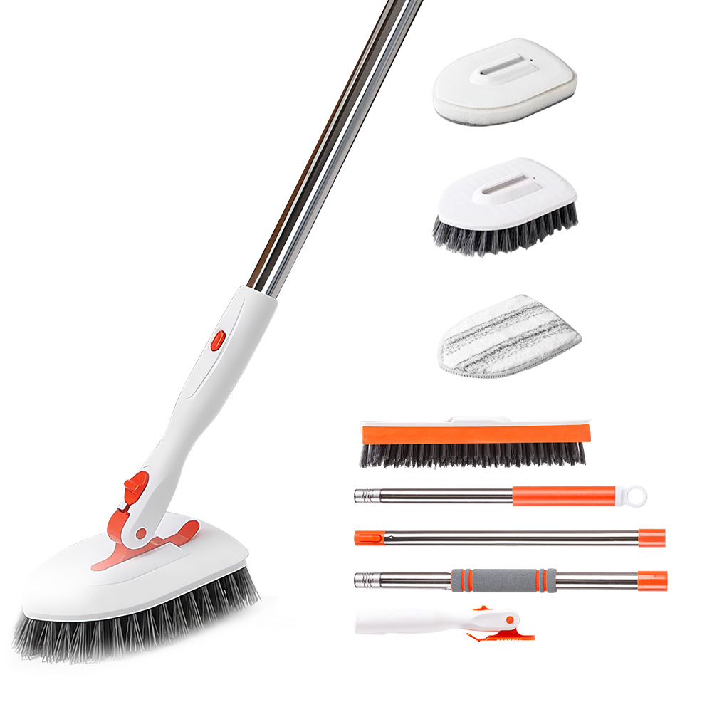 Felorita 다용도 욕실 청소솔 세트 4in1 바닥솔 V형틈새브러쉬, 화이트, 1세트 18,990원