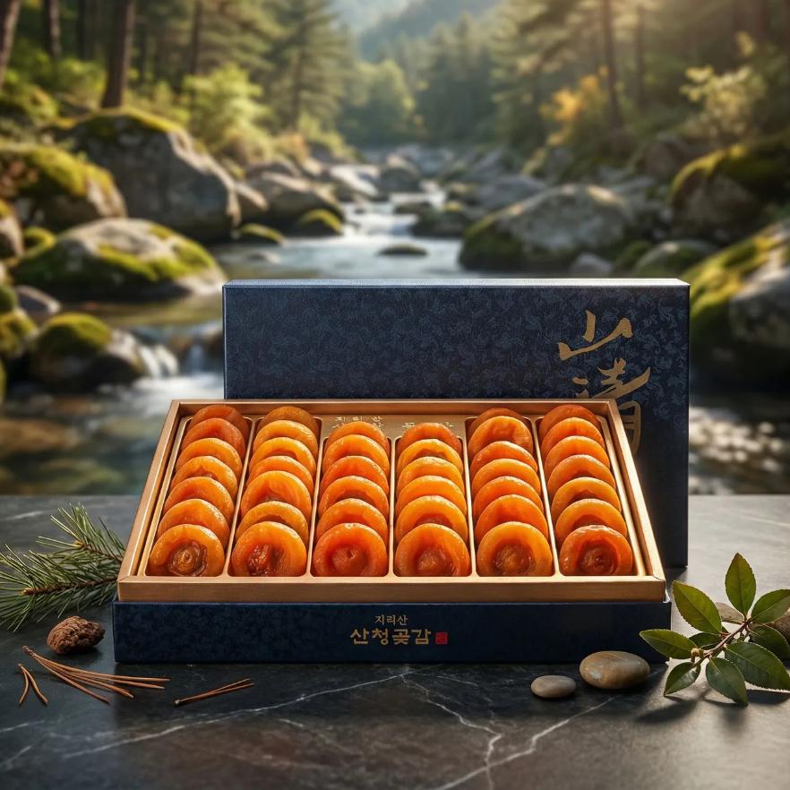 [대한민국 곶감의 정점] 산청 지리산 고종시감 최상급(프리미엄) 곶감 2KG (42과), 1개, 2KG 101,400원