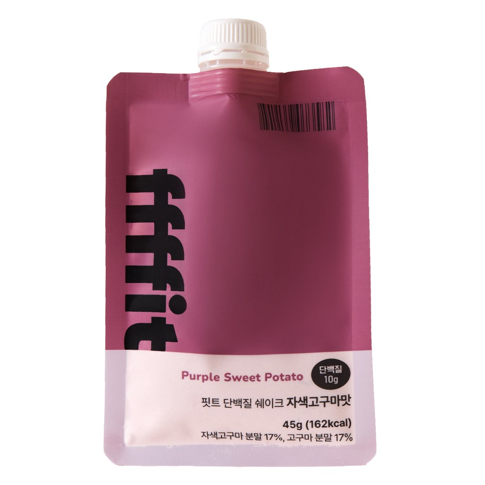 핏트 단백질 쉐이크 파우치 (자색고구마맛) 일주일분, 1박스, 45g 31,900원