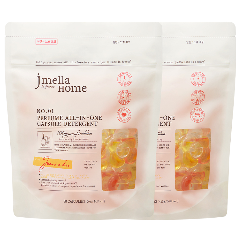 제이멜라 홈 인 프랑스 자스민 도르 퍼퓸 올인원 캡슐 세제, 30개입, 2개 18,800원