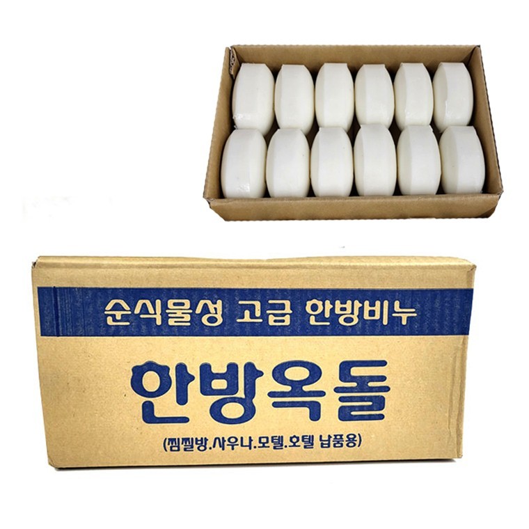 150g 대용량 한방옥돌비누 1박스 72개입 #순식물성 #업소용비누 62,350원