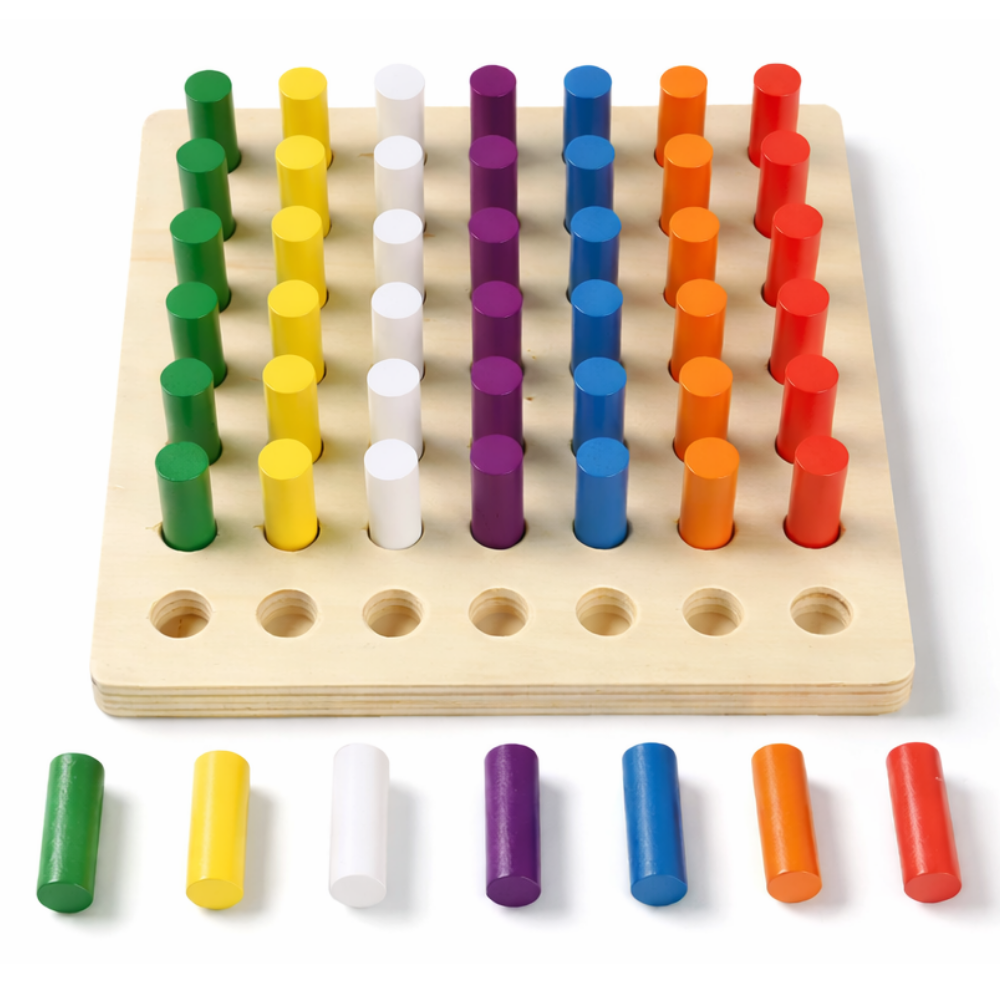 로로랜디 작업 치료 도구 뇌졸중 21.5CM 소근육 인지 치매 노인 감각 손가락 교구 운동 훈련 소도구 막대끼우기 칼라스틱, 1개, 레인보우 28,300원