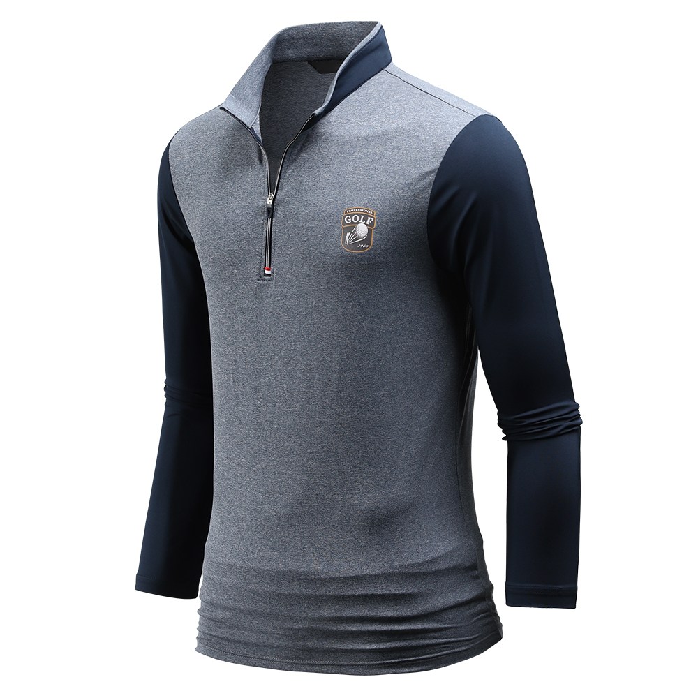 다꾸앙 남성용 스판 굿샷 골프웨어 반집업 긴팔 티셔츠 E05P7_ql3941 39,800원