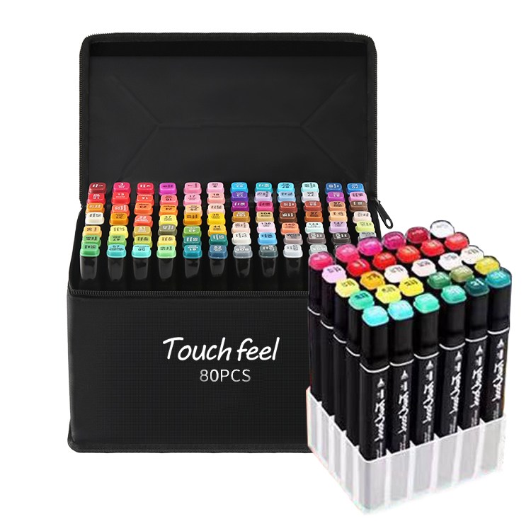 터치필 디자인 마카펜 세트 애니메이션용 60색 80색 펜홀더 포함 18,900원