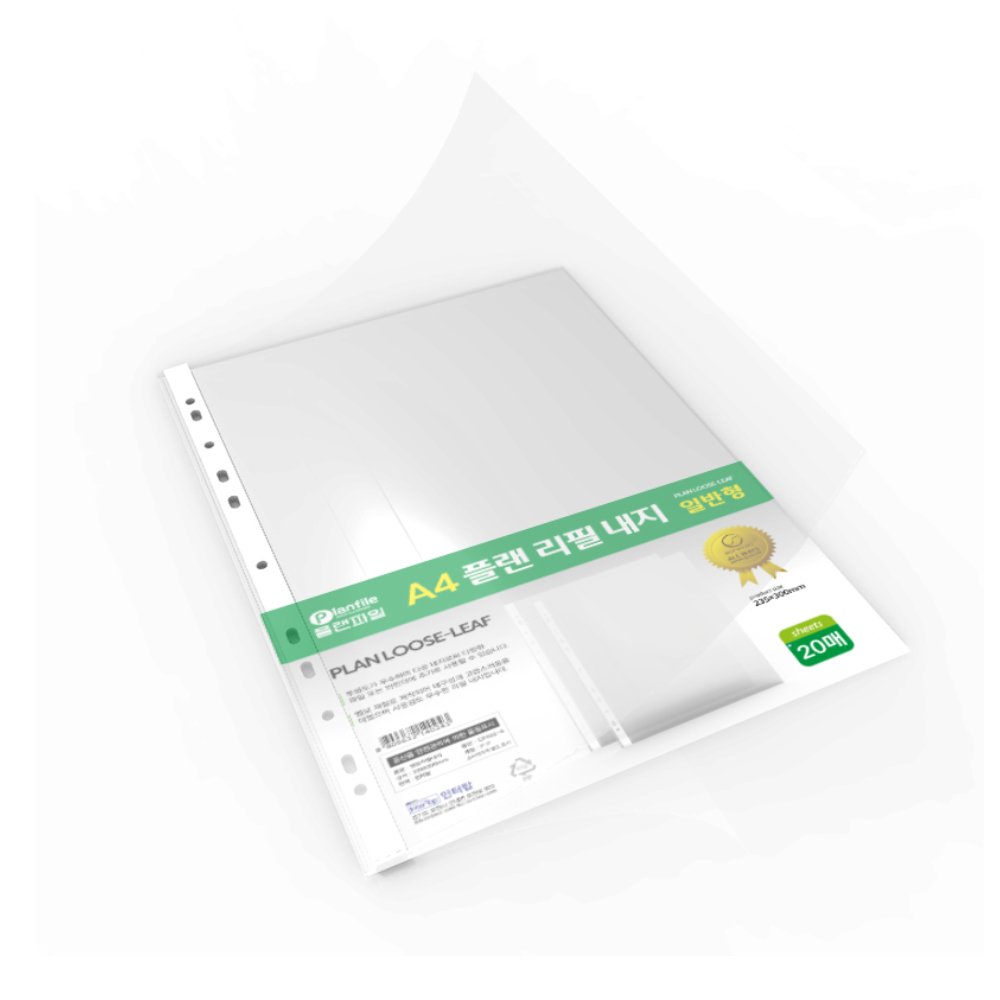 [인터탑] 인터탑 플랜 리필내지 일반형 엠보형 10팩 묶음 빛반사 13,800원