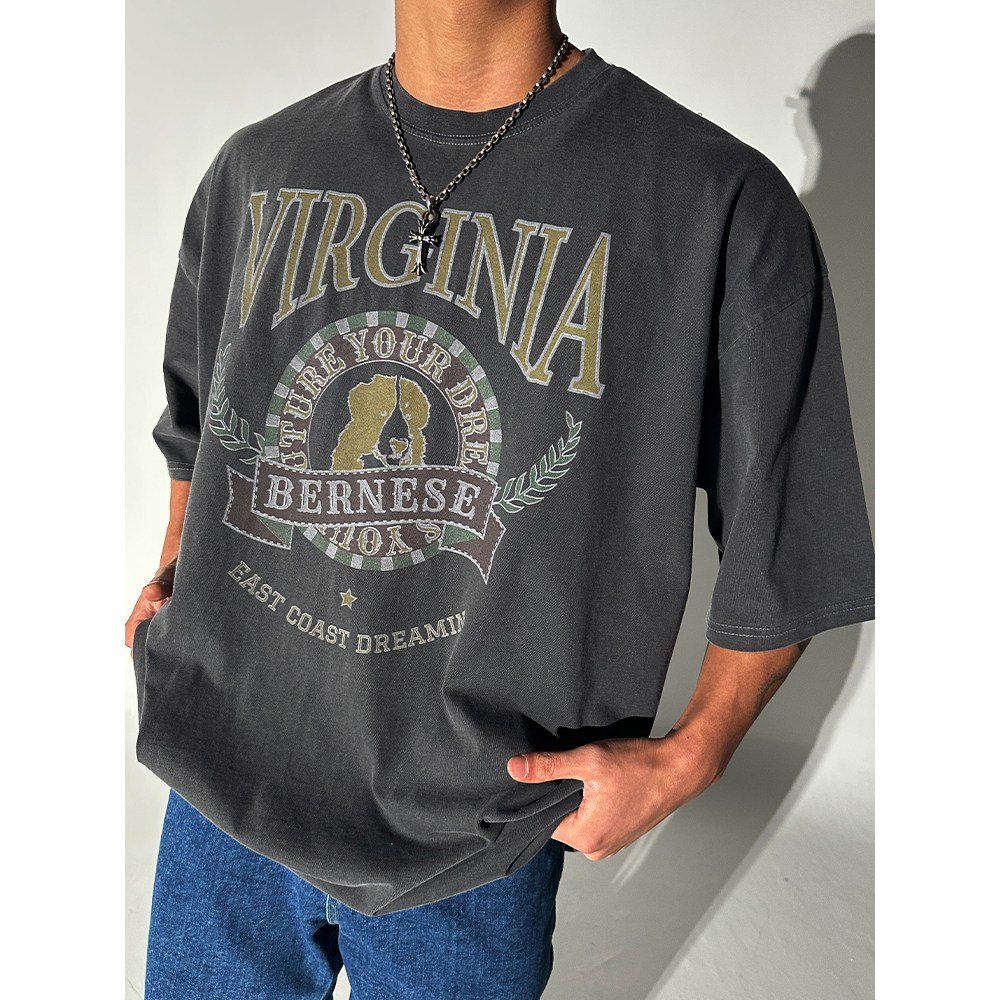 피그먼트 버지 오버 반팔티 2COLOR 빅사이즈 짐웨어 도프룸 40,380원