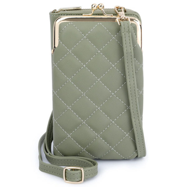 피어니스트 엠보 퀼팅 크로스 스트랩 지갑 20,440원