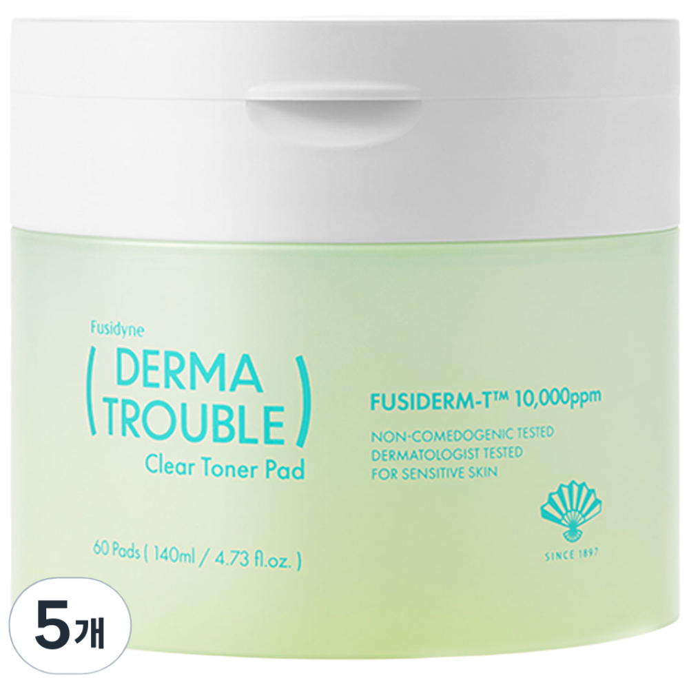 후시다인 더마 트러블 클리어 토너 패드 140ml, 60개입, 5개 52,250원