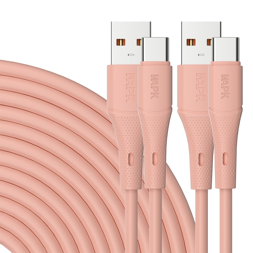 Wapik C타입 고속충전 케이블 YT01 PD60W A-C, 2개, 핑크, 2m 27,900원