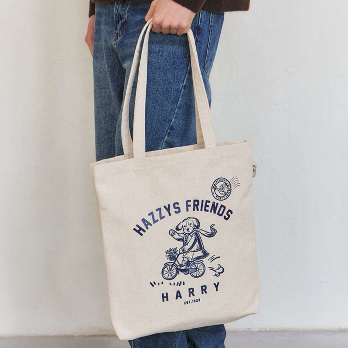 [국내백화점] 헤지스 아이보리 프린트 면 숄더백 봄 선물 43,740원