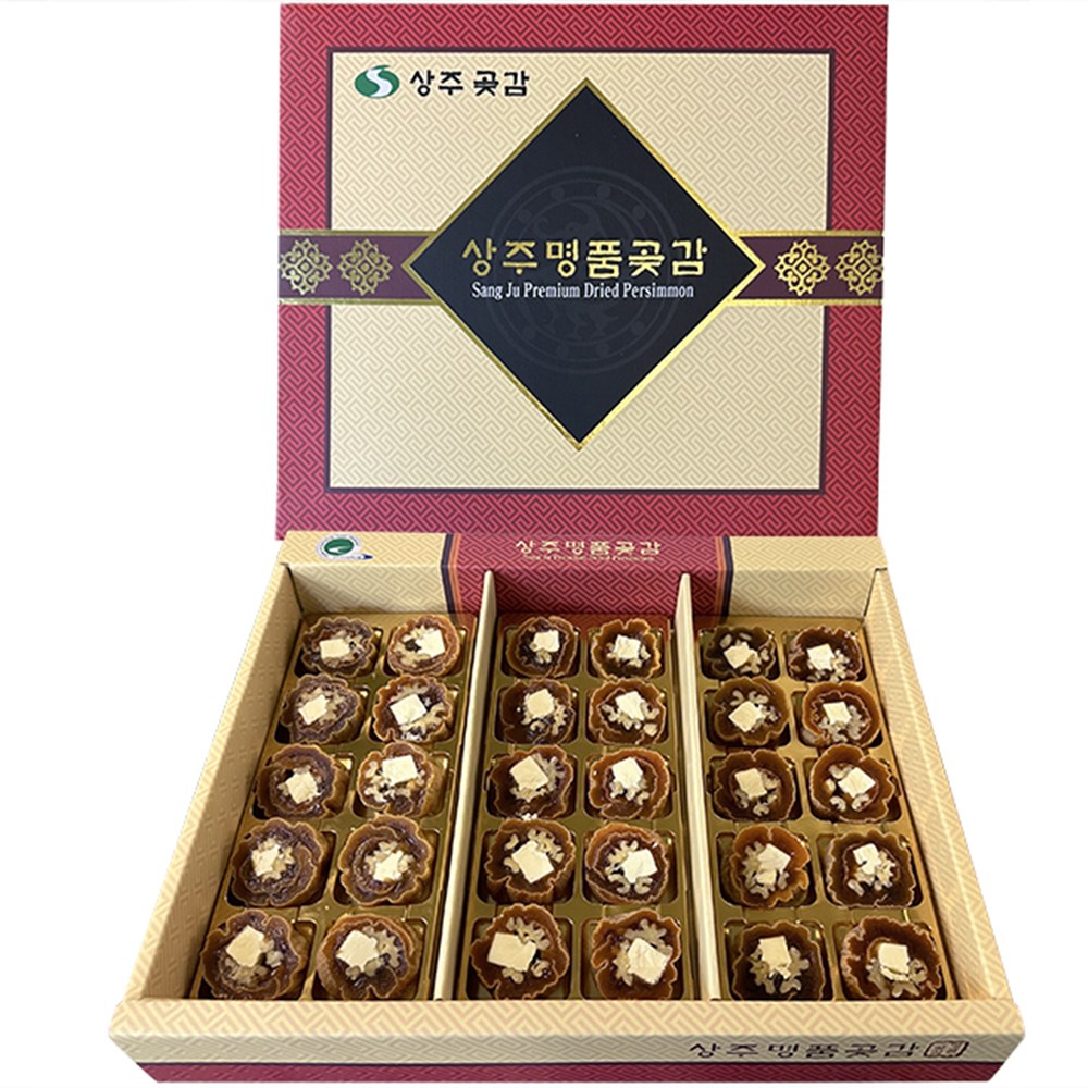 상주명품곶감 크림치즈호두말이 곶감선물세트, 1세트, 크림치즈호두말이 선물세트 30구 (600g) 62,900원