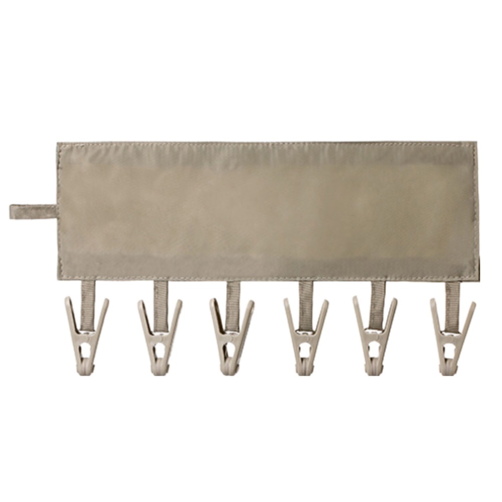 일본 FaSoLa 다용도 찍찍이 빨래집게 여행용 캠핑 옷걸이 모자 바지걸이 홀더, 1개, 베이지 7,800원