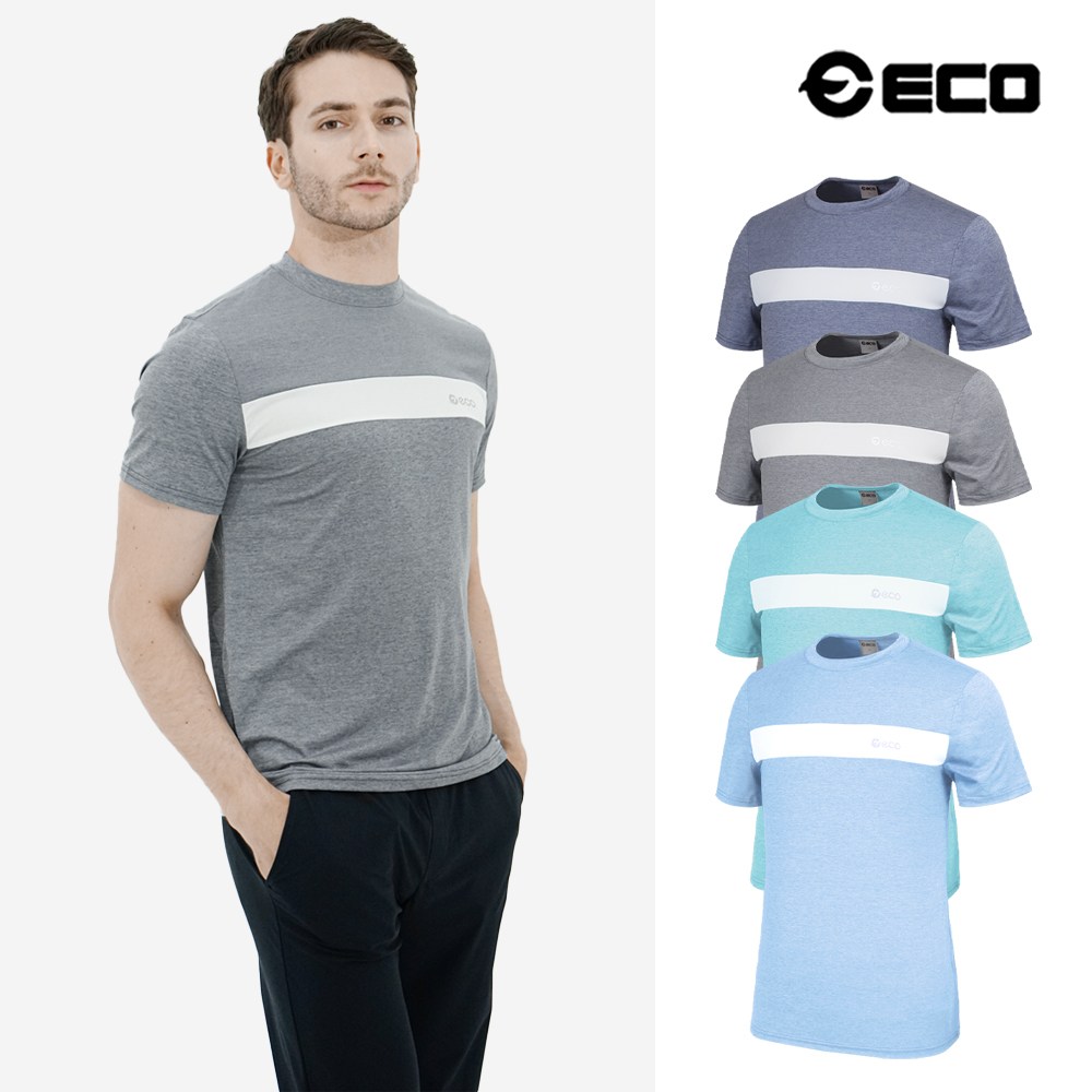 에코스포츠 남성 스크린 멜란지 반팔 티셔츠 10,000원