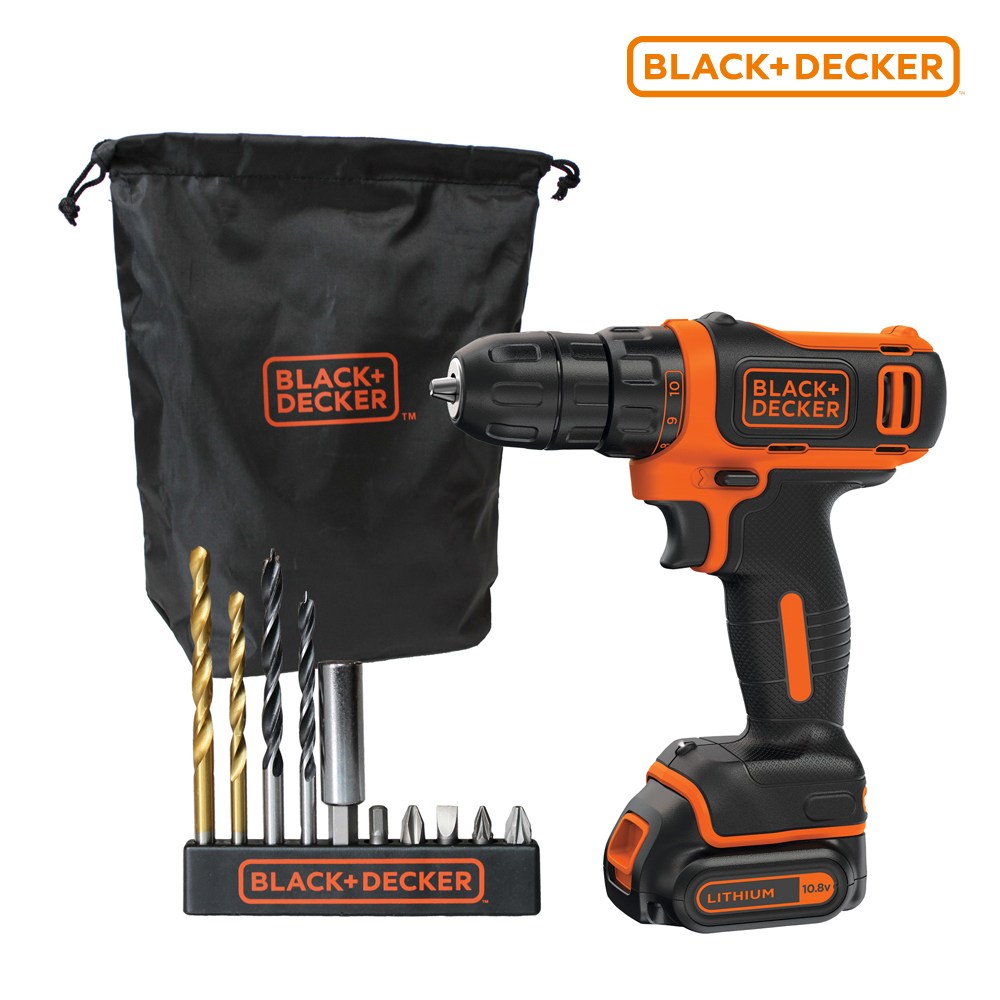 블랙앤데커 10.8V 드릴 드라이버 EBDCDD12HS 11pcs 액세서리 파우치 포함, 1개 96,950원