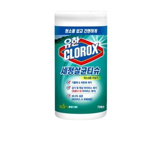 유한 크로락스 세정살균티슈 후레시 센트  75매X3개 CLOROX 28,000원