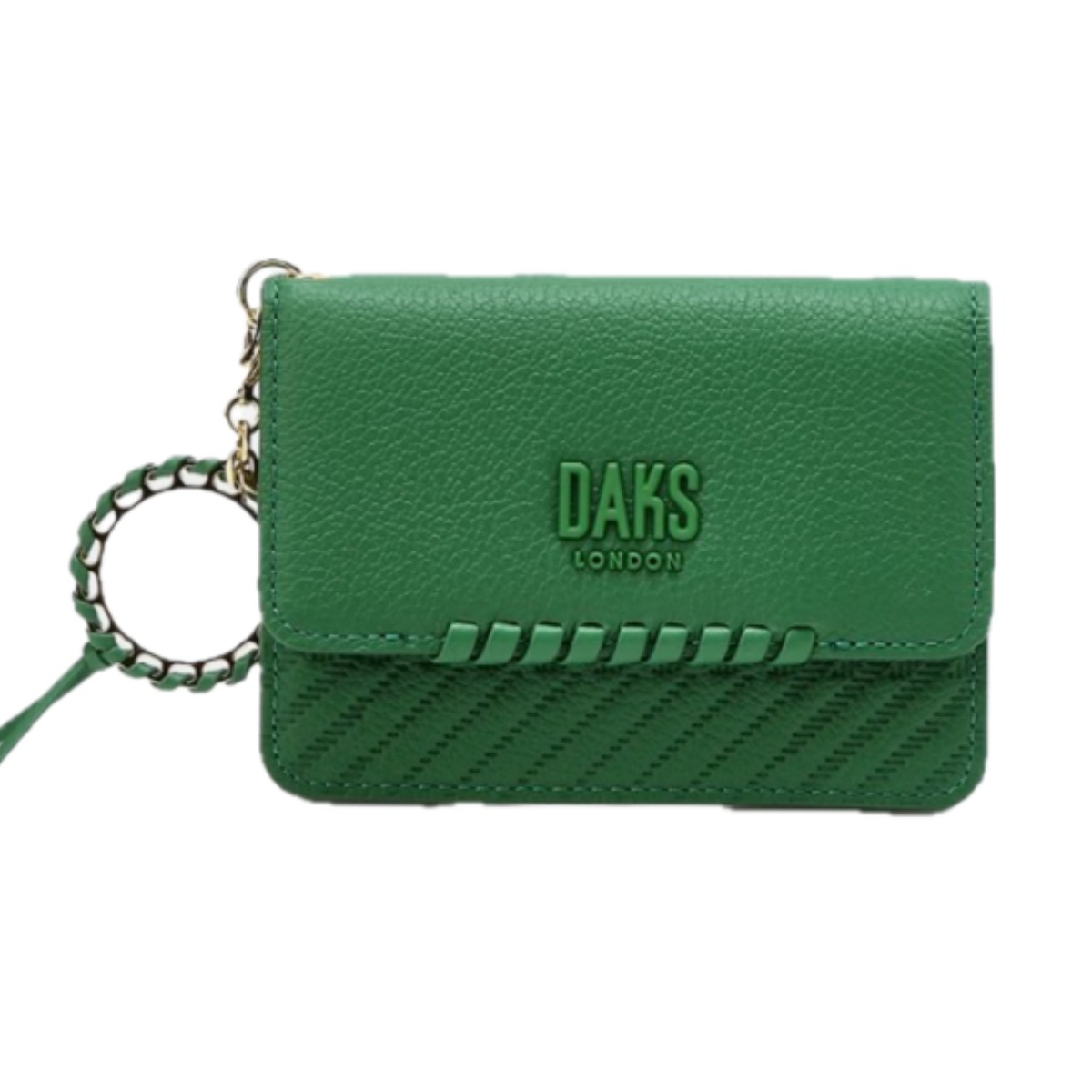 닥스 D.A.K.S 로고 배색 소가죽 여성 카드지갑 (선물포장) 92,500원