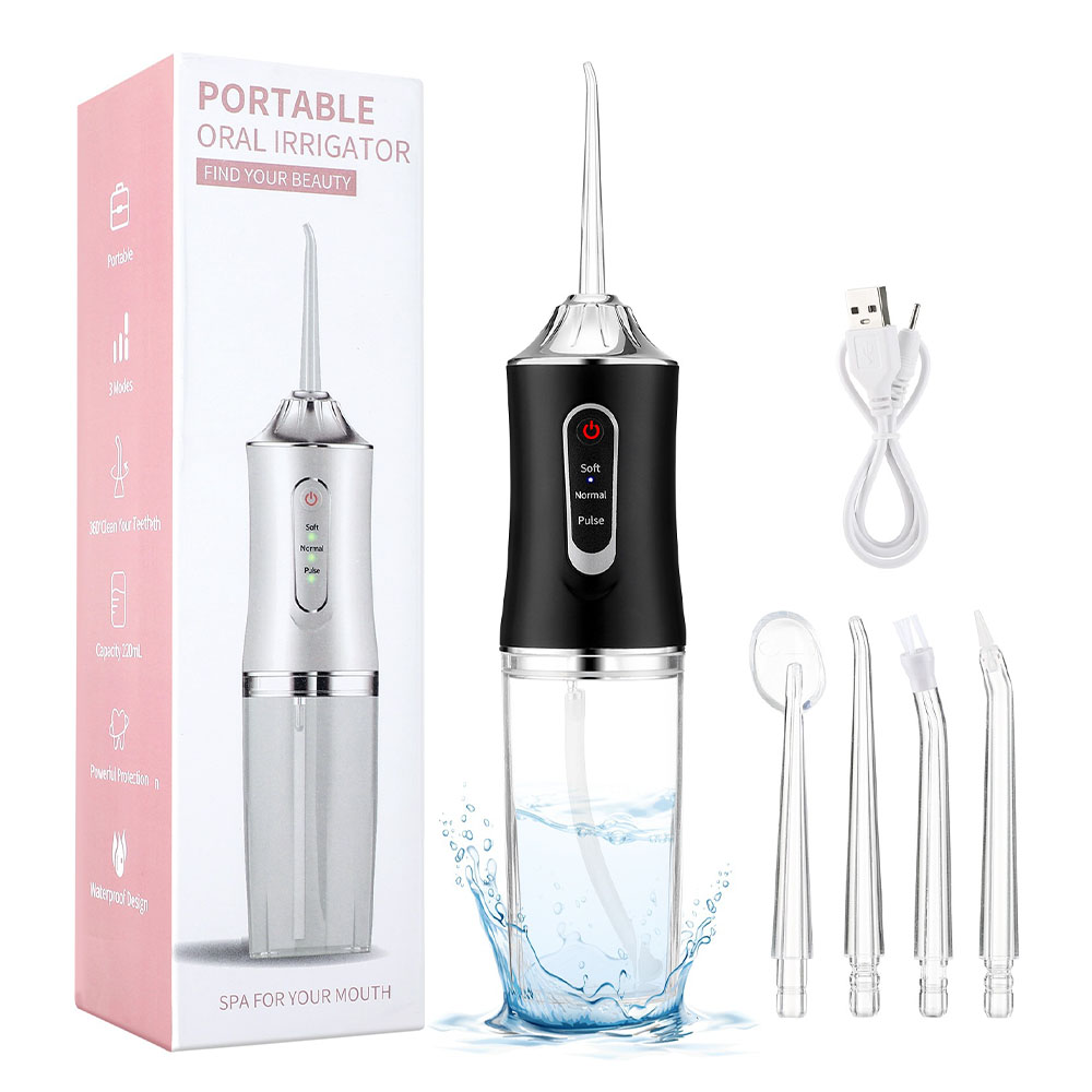 Garrl 휴대용 구강세정기 치아세정기 4종 노즐팁 3가지 세정모드 10,900원