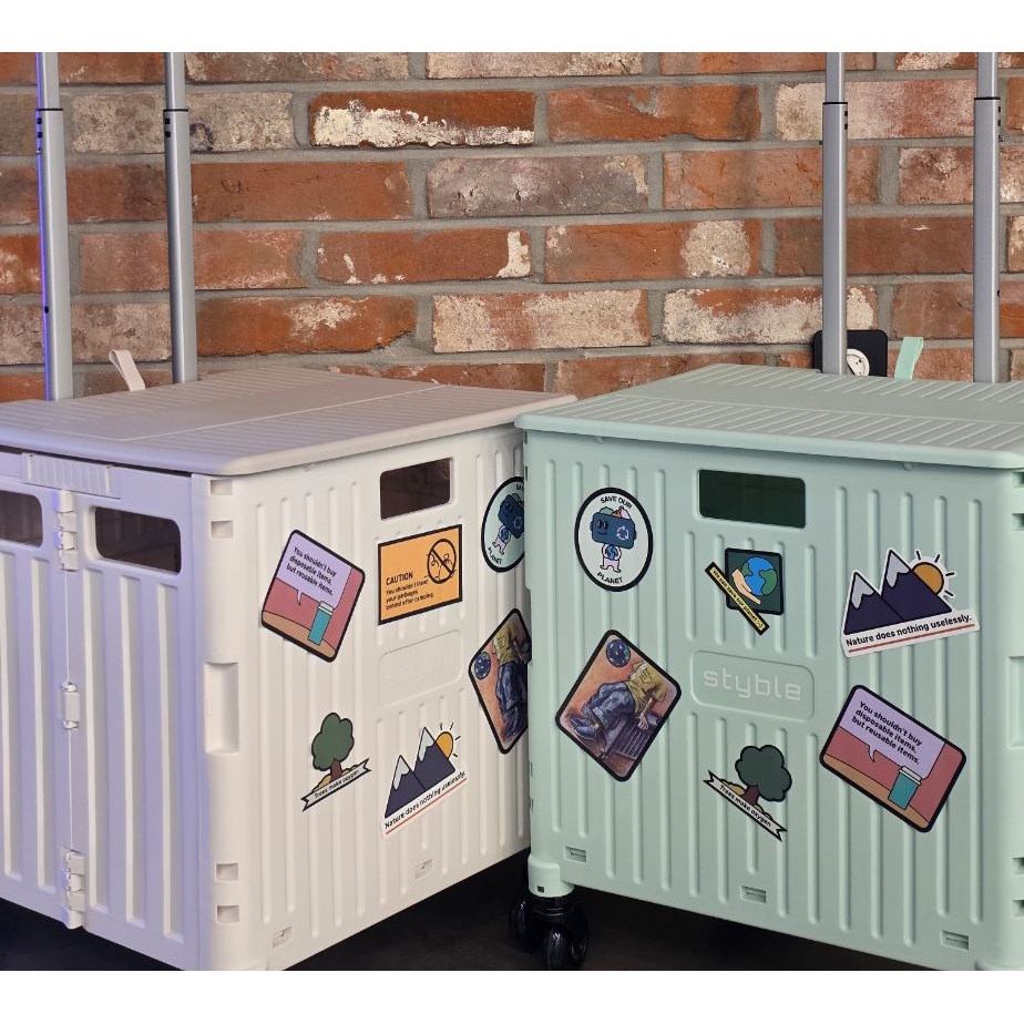 무소음 접이식 쇼핑카트 우레탄바퀴 폴딩카트 65L 대용량 55,000원