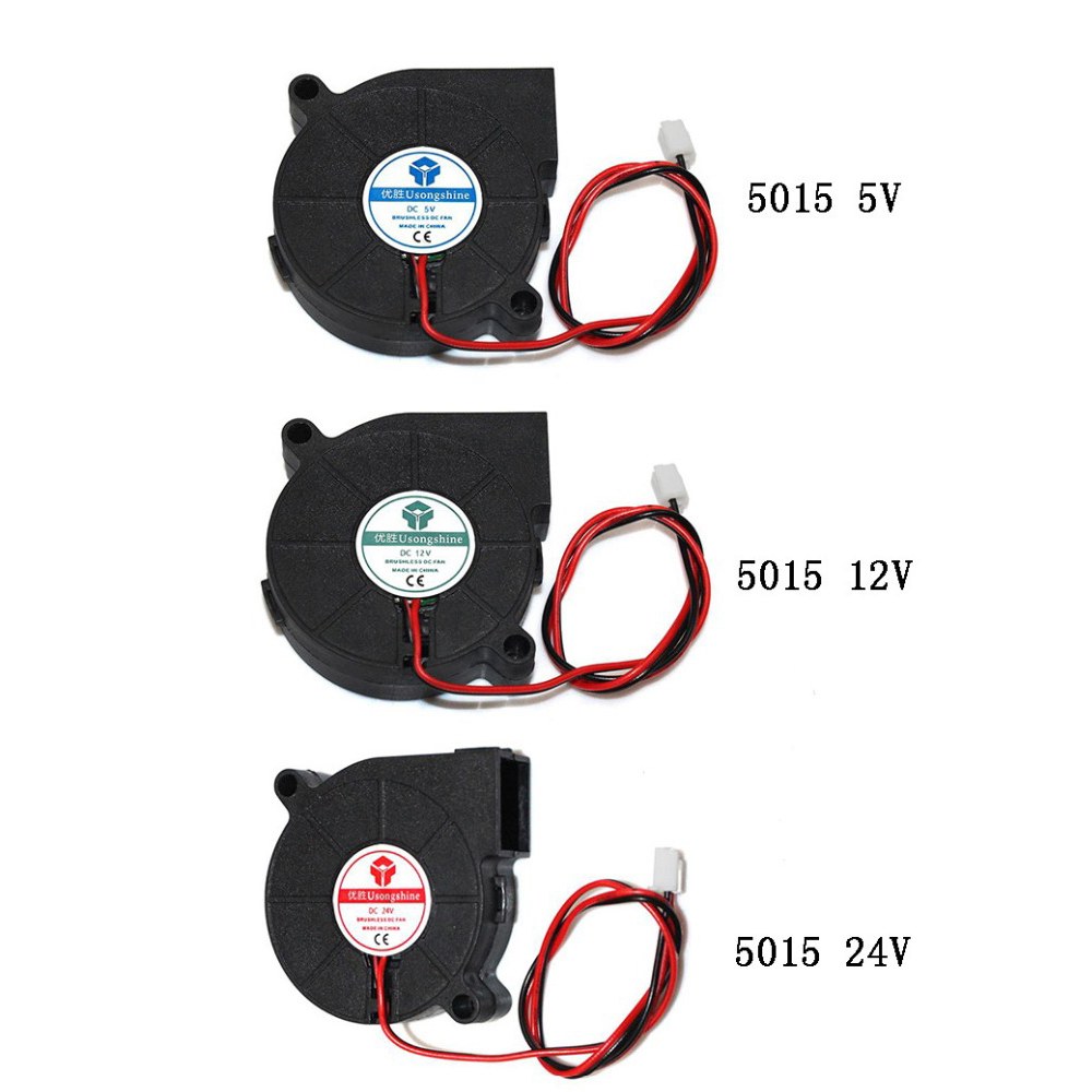 팬 냉각 압출기용 50X50X15MM 부품 5015 플라스틱 블로어 12 3D 핀 프린터 V 쿨러 2 검정색 브러시리스 5 24V 8,700원