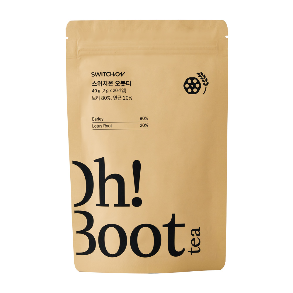스위치온 오붓티 연근보리차 볶은 임산부 아기보리차 디카페인 생분해티백, 1개, 20개입, 2g 16,900원