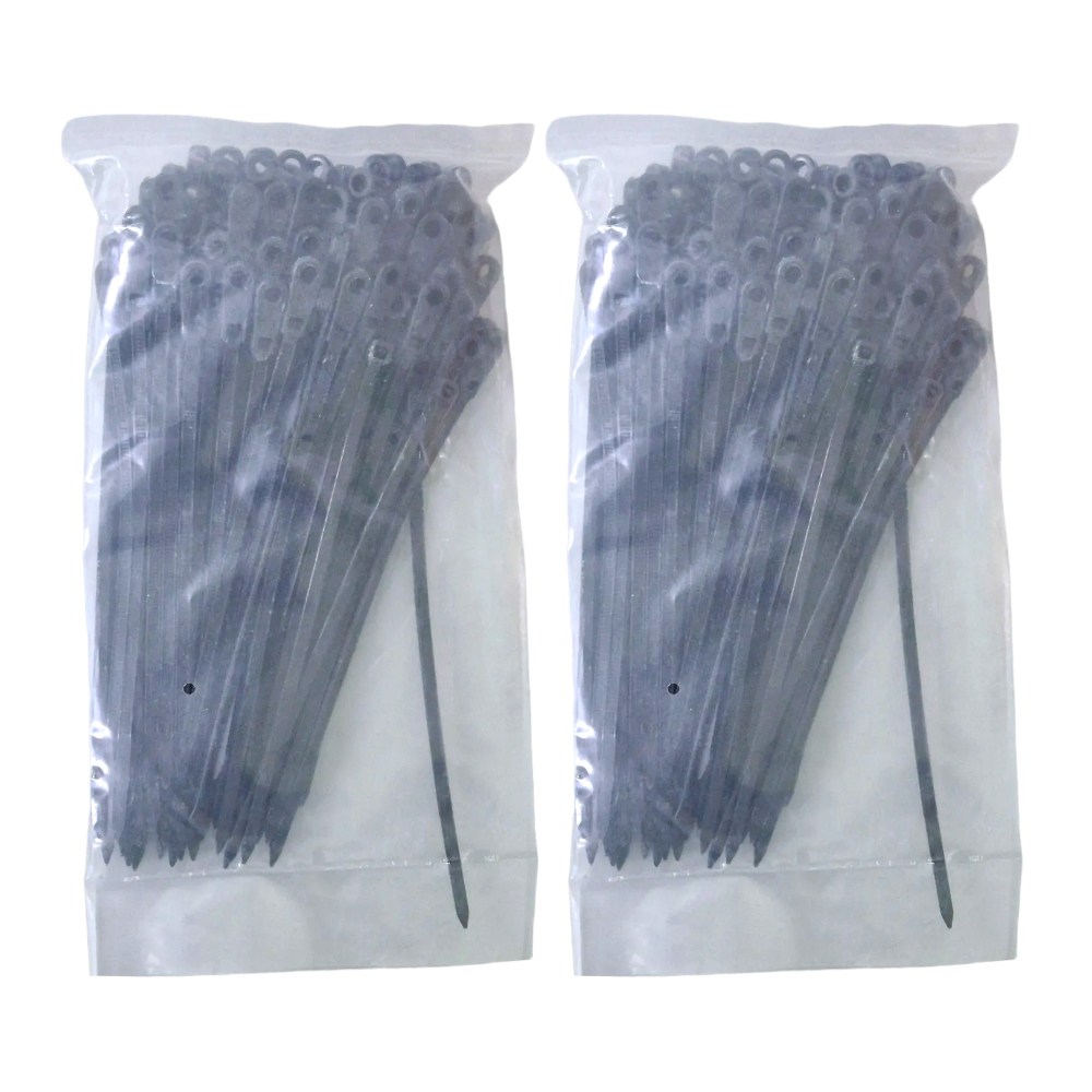 하글 나일론 고강도 나사고정 구멍 케이블타이 100개입, 흑색, 200개 7,100원