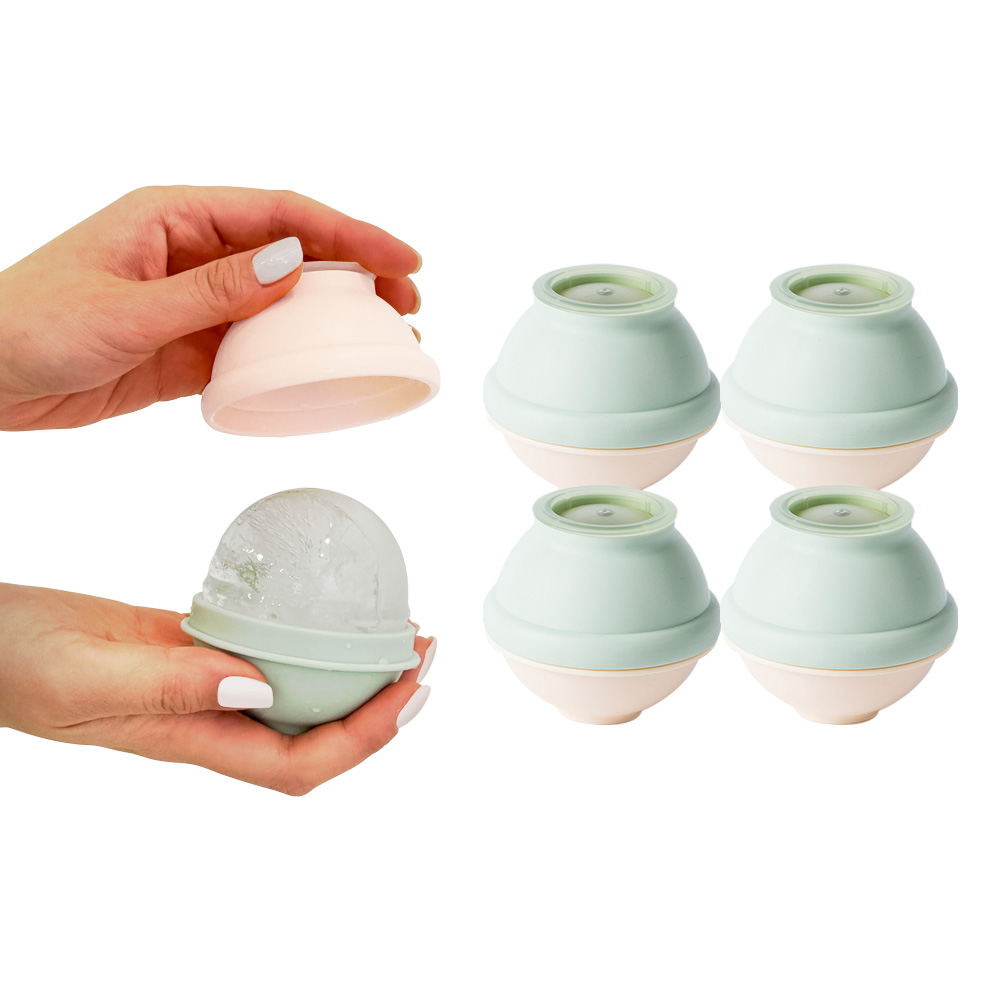 플라팜 원형 왕얼음틀 아이스볼 메이커, 그린, 4개 9,100원