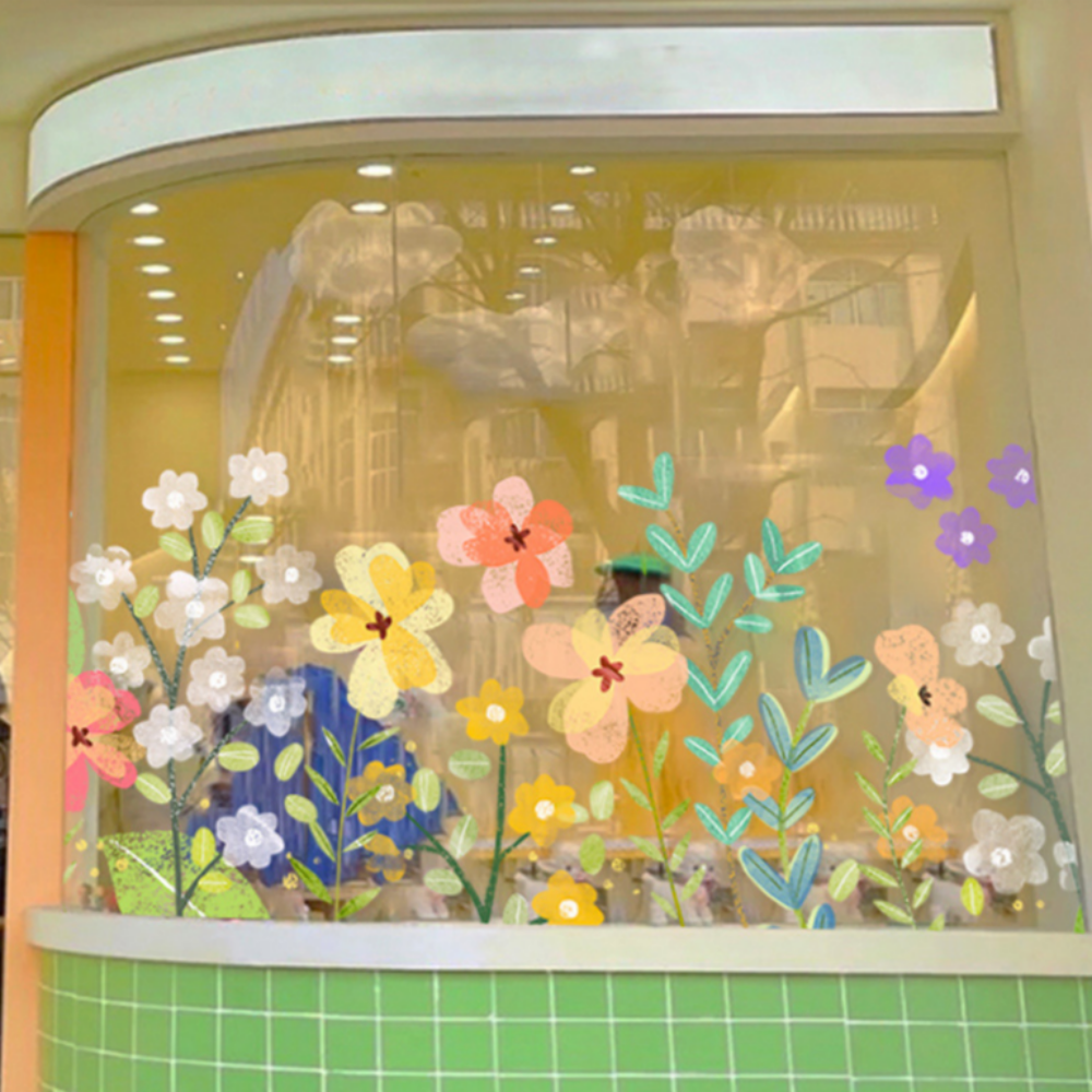 멜로우앤코 창문 포인트 데코 스티커, 따뜻한 봄날 13,000원