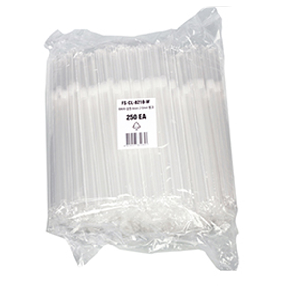 25cm 8mm 투명 자바라 스트로우 음료용 1봉 250개 2,500원