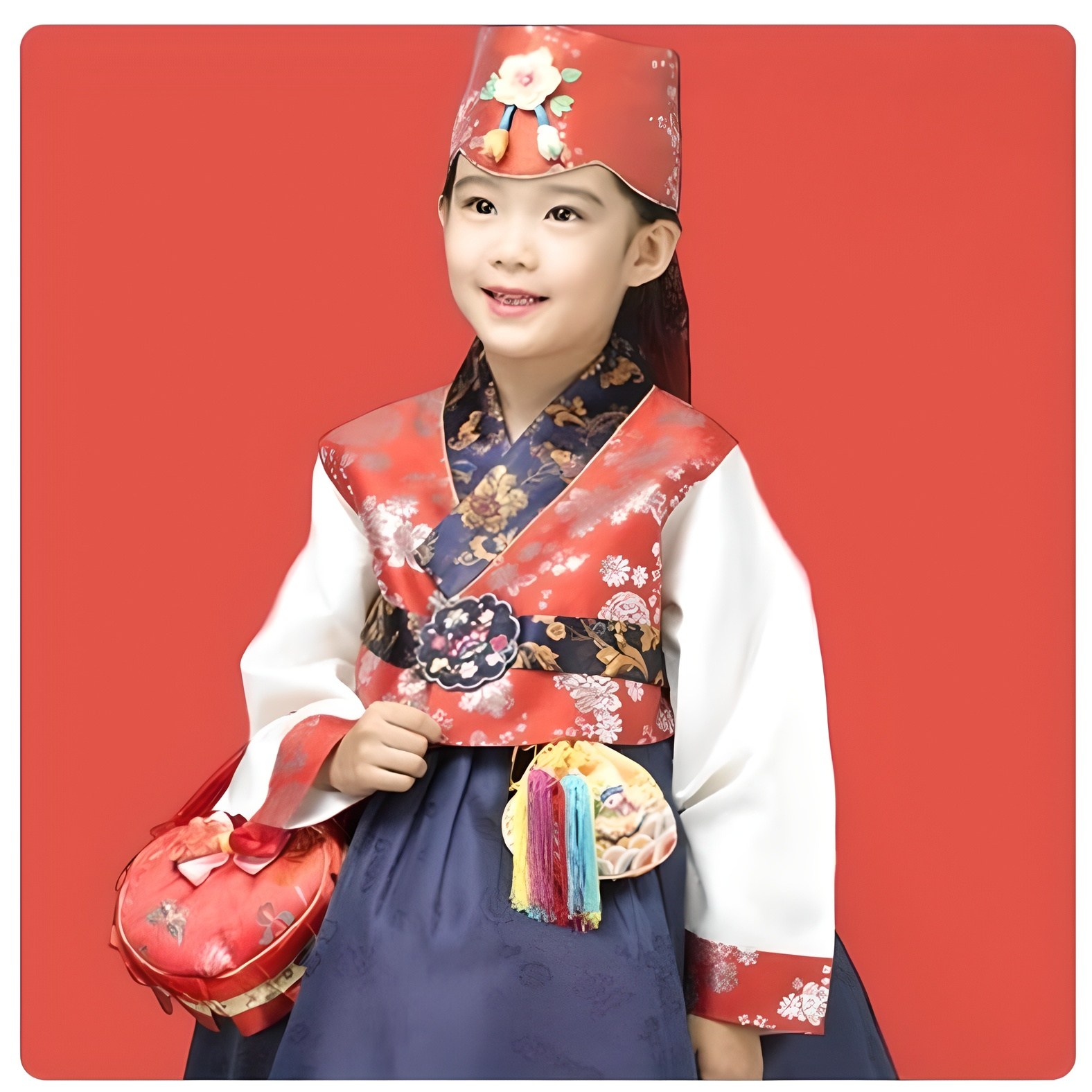 여아한복/중전한복/여아당의/빨강저고리/당의/5-6세한복 26,000원