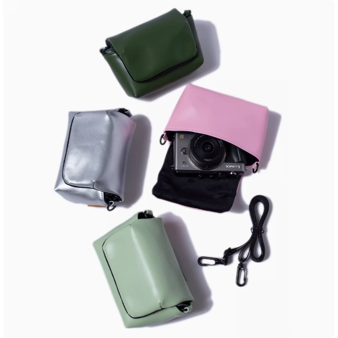 캐논 후지 소니 리코 컴팩트 미러리스 필름 카메라 가죽 파우치 가방 29,900원