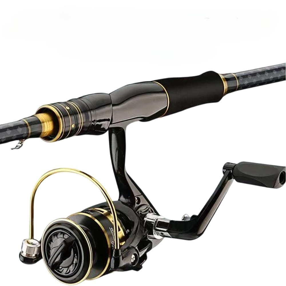 초경량 신축형 원거리 루어대 풀세트 (스페이드캐스팅릴+카본핸들) 해수/담수 겸용, 블랙 스핀들 휠 세트 69,990원