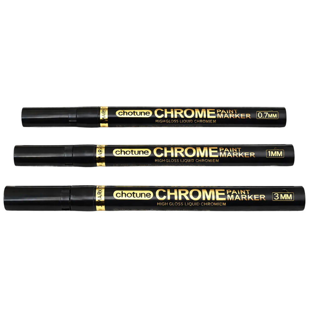 디와이툴즈 크롬 마카펜 / 미러도색 피규어 자동차 플라스틱 금속 전용 마커, 골드, 1개 12,100원