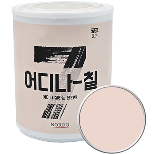 노루페인트 어디나 칠 페인트, 핑크 반광, 0.9L, 1개 12,500원