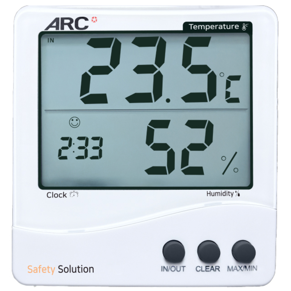 ARC TH-201 온습도계 디지털 타입 외부 센서 제공 정확한 온도 측정, 1개, 화이트 17,100원
