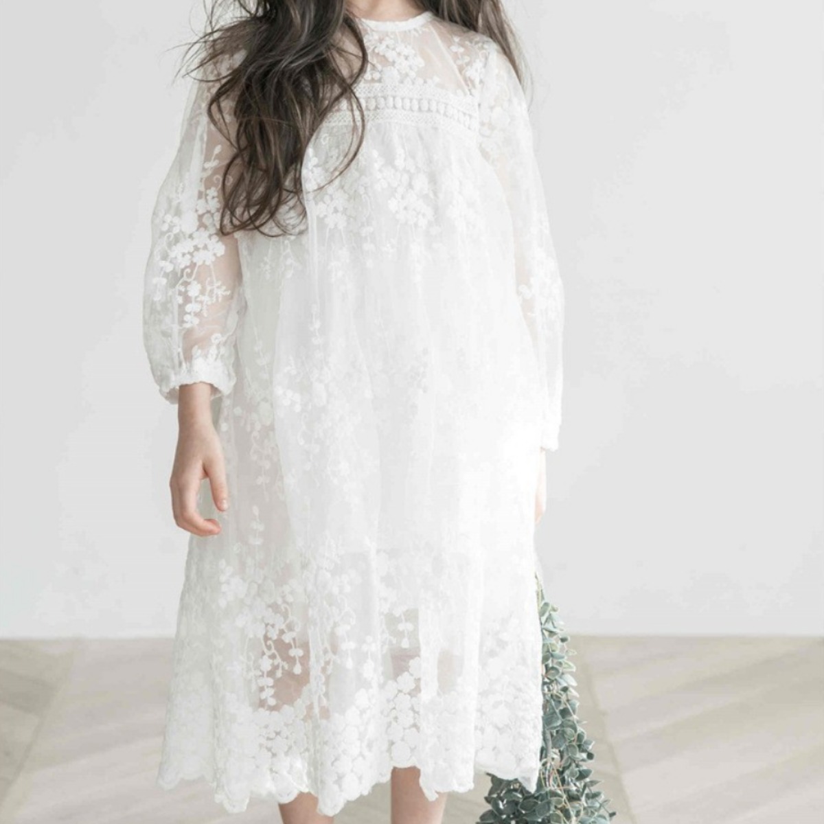 모아나리 러블리 플라워 자수 레이스 쉬폰 원피스 콩쿨드레스 화동드레스 연주회 생일 결혼식 26,500원