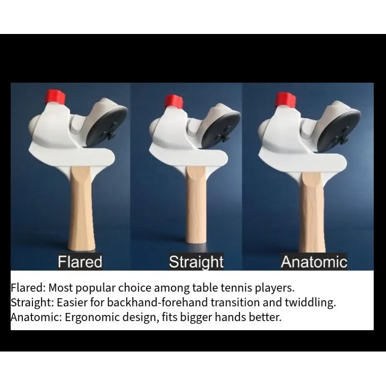 VR 탁구채/SolidSlime Quest 3/3S Adapter V3.3 ST (Straight Grip) / VR 게임 액세서리-미끄럼 방지 고무 포함, 1개, 오른손용(ST) 56,070원