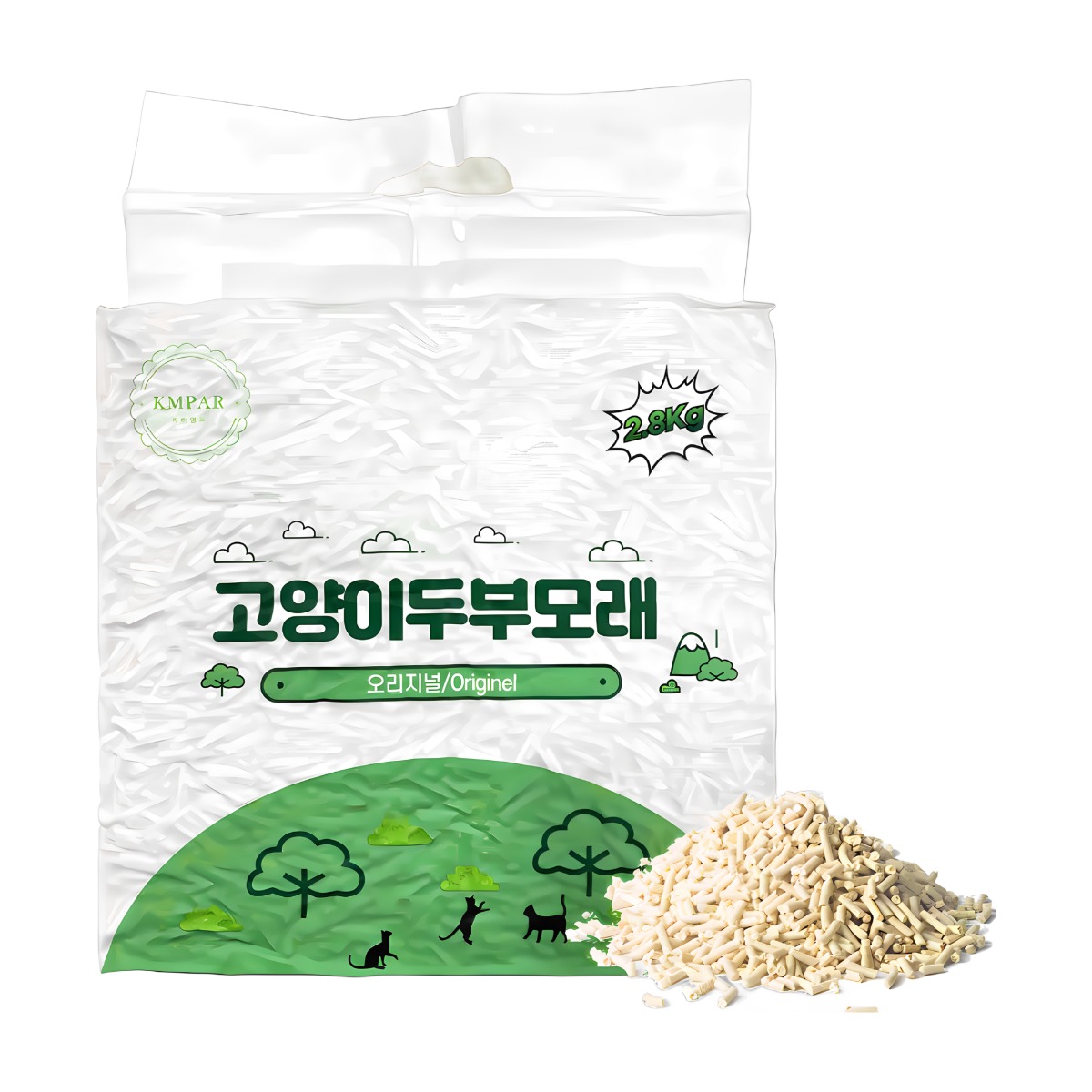 생활속으로 고양이 두부모래, 오리지널, 5팩, 7L 21,000원