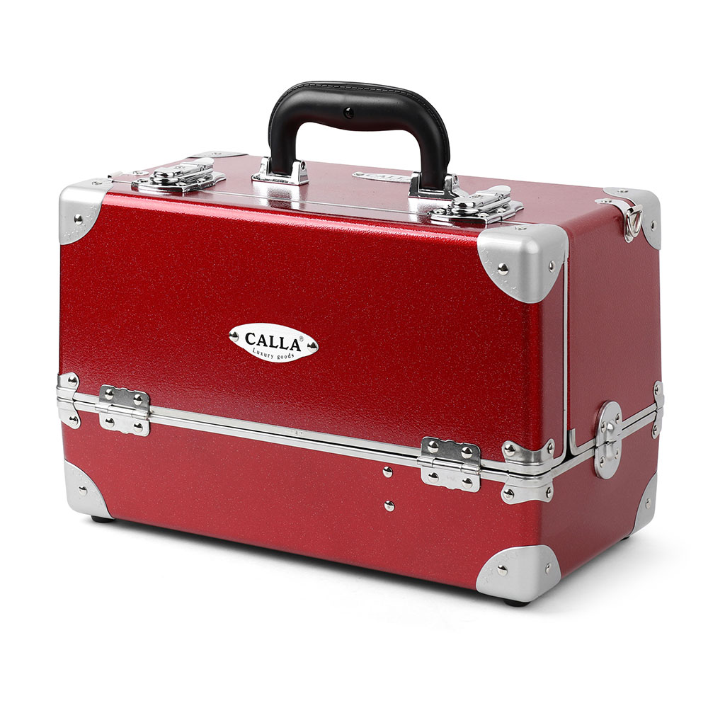 CALLA명품 2단 공간 고급형 메이크업 박스, 1개, 레드 154,000원