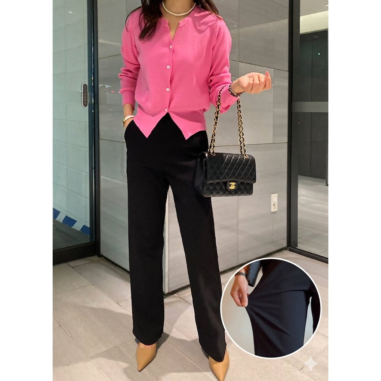 커즈업 여성용 밴딩 스판 슬랙스 봄옷 빅사이즈 슬렉스 팬츠 일자바지 39,800원