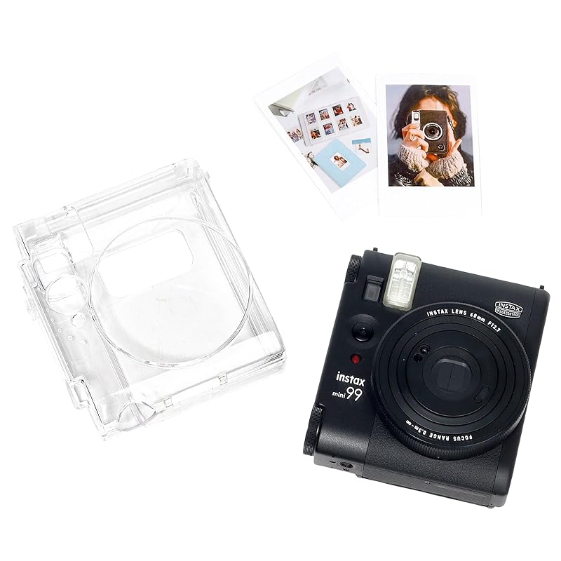 VOVMOEYA 체키 mini 99 케이스, Fujifilm Instax Mini 99 투명 커버 클리어 케이스 체키99 전용 카메라 케이스 instax mini 99 보호 가방 33,040원
