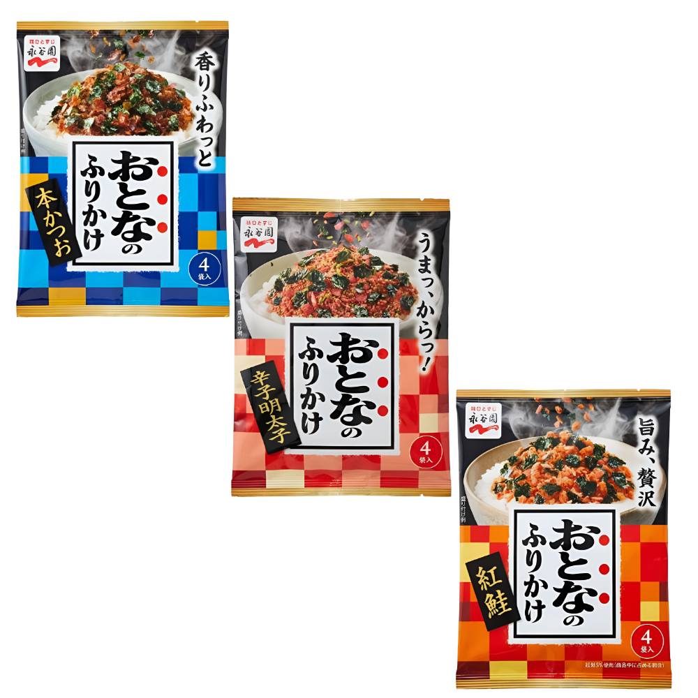 나가타니엔후리가께명란&가다랑어&연어 3종세트 11,200원