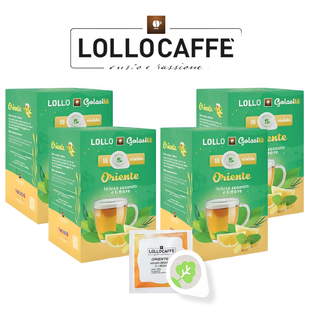 이탈리아 파드티 [롤로] ORIENTE 오리엔테 생강 레몬 티 | ESE 차 파드 커피 차파드 (44mm) | 2.5g, 5세트, 18개입, 2.5g 70,000원