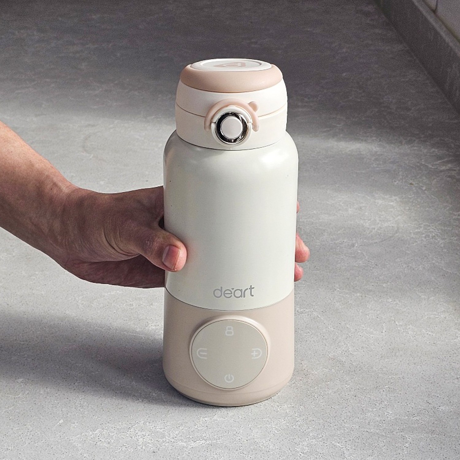 데아트 휴대용 분유포트 여행용 분유 가열 보온병 500ml, 크림베이지 79,000원