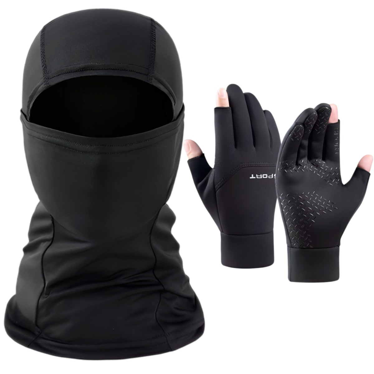 어나더랩 손가락 터치 장갑 오토바이 바라클라바 넥워머 세트 15,800원