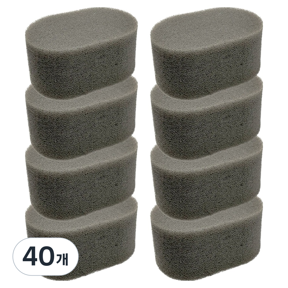아루아 병솔 집게 리필 수세미 그레이, 40개, 1개입 37,500원