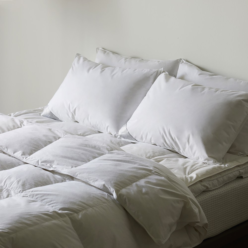 [바운티풀] 특급호텔침구 50x70 구스다운 1000g 베개x모달커버, 그레이, 1세트 44,800원