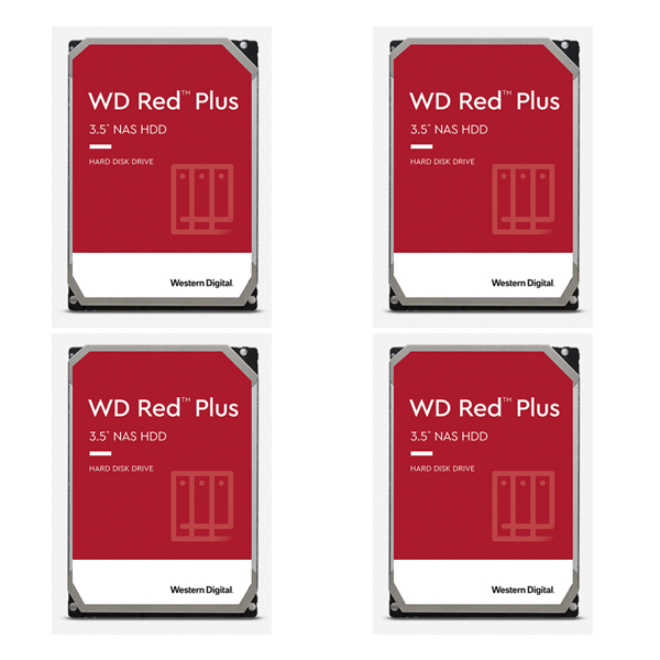 웬디 WD RED PLUS 10TB NAS 하드디스크 WD101EFBX 정품 4개 패키지 2,466,000원