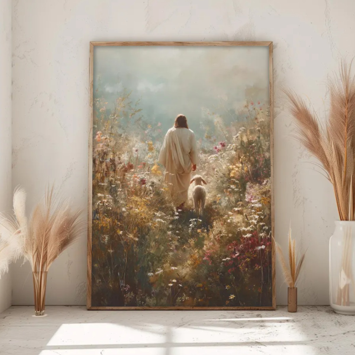 선한 목자 예수님 가로형 세로형 신앙 성경 잃어버린 양 교회 기독교 집들이 선물, 유광골드 52,900원